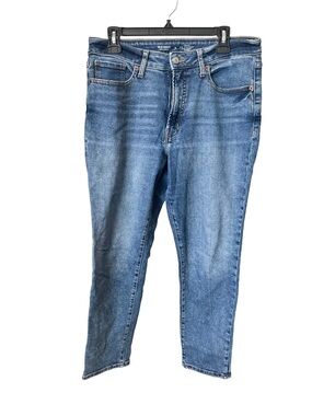 Old Navy High-Rise O.G. Straight Jeans in Medium Blue,Sz 12